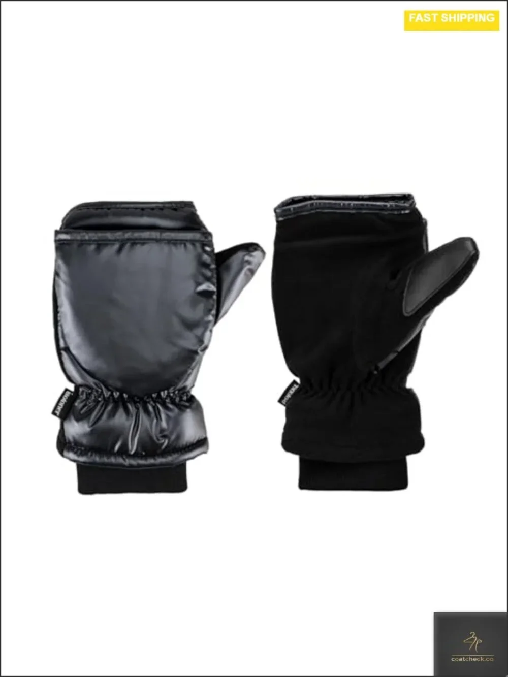 Water Repellent Touchscreen Gloves with Flip Top Mittens SmarTouch SleekHeat